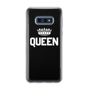 CaseCompany Queen zwart: Samsung Galaxy S10e Transparant Hoesje