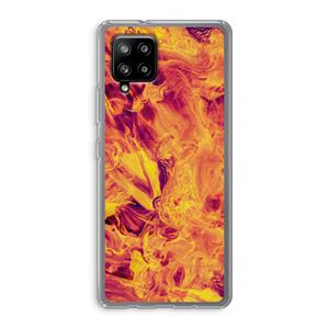 CaseCompany Eternal Fire: Samsung Galaxy A42 5G Transparant Hoesje