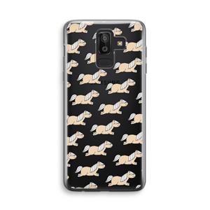 CaseCompany Ponys: Samsung Galaxy J8 (2018) Transparant Hoesje