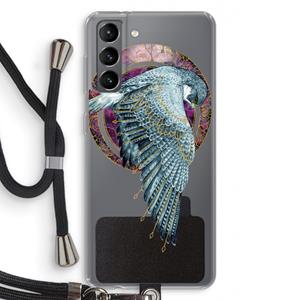 CaseCompany Golden Falcon: Samsung Galaxy S21 Transparant Hoesje met koord