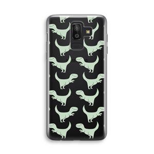 CaseCompany Dinos: Samsung Galaxy J8 (2018) Transparant Hoesje