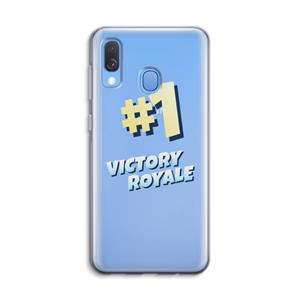 CaseCompany Victory Royale: Samsung Galaxy A40 Transparant Hoesje