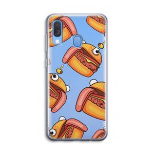 CaseCompany Hamburger: Samsung Galaxy A40 Transparant Hoesje