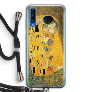 CaseCompany Der Kuss: Samsung Galaxy A50 Transparant Hoesje met koord