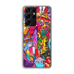 CaseCompany Dreams: Samsung Galaxy S21 Ultra Transparant Hoesje