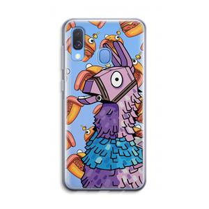 CaseCompany Loot Burger: Samsung Galaxy A40 Transparant Hoesje