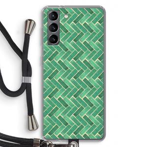 CaseCompany Moroccan tiles 2: Samsung Galaxy S21 Transparant Hoesje met koord