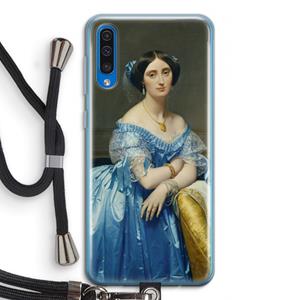 CaseCompany Eleonore: Samsung Galaxy A50 Transparant Hoesje met koord