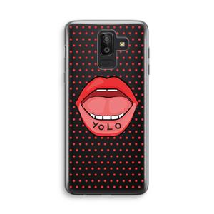 CaseCompany Yolo Denise: Samsung Galaxy J8 (2018) Transparant Hoesje