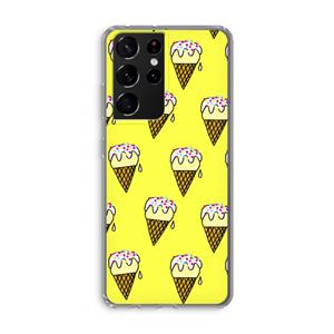 CaseCompany Isjes: Samsung Galaxy S21 Ultra Transparant Hoesje