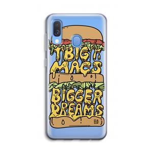 CaseCompany Big Macs Bigger Dreams: Samsung Galaxy A40 Transparant Hoesje