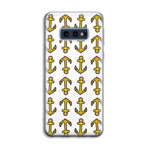 CaseCompany Musketon Anchor: Samsung Galaxy S10e Transparant Hoesje