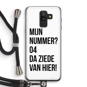 CaseCompany Da ziede van hier: Samsung Galaxy J8 (2018) Transparant Hoesje met koord