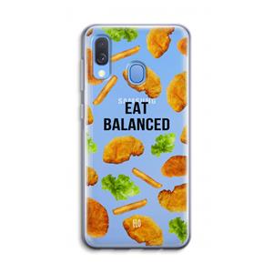 CaseCompany Eat Balanced: Samsung Galaxy A40 Transparant Hoesje