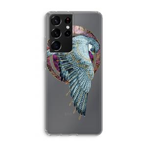 CaseCompany Golden Falcon: Samsung Galaxy S21 Ultra Transparant Hoesje