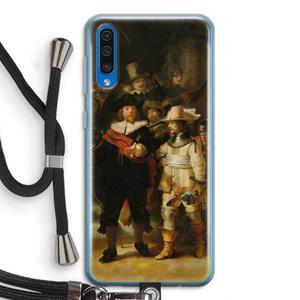 CaseCompany De Nachtwacht: Samsung Galaxy A50 Transparant Hoesje met koord