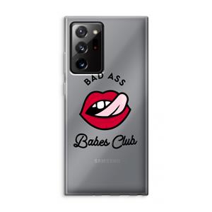 CaseCompany Badass Babes Club: Samsung Galaxy Note 20 Ultra / Note 20 Ultra 5G Transparant Hoesje