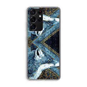 CaseCompany Golden Fox: Samsung Galaxy S21 Ultra Transparant Hoesje