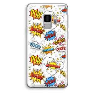 CaseCompany Pow Smack: Samsung Galaxy S9 Transparant Hoesje