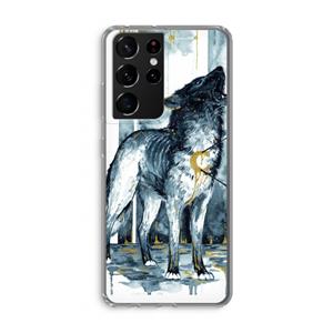 CaseCompany Bleeding Soul: Samsung Galaxy S21 Ultra Transparant Hoesje