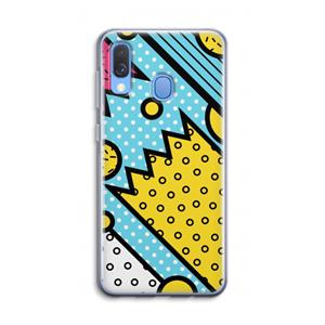 CaseCompany Pop Art #1: Samsung Galaxy A40 Transparant Hoesje