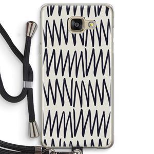 CaseCompany Marrakech Zigzag: Samsung Galaxy A5 (2016) Transparant Hoesje met koord
