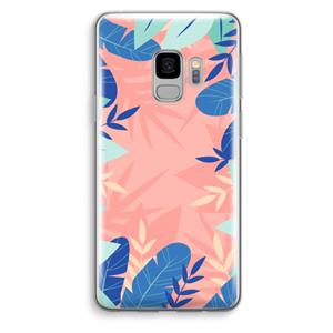CaseCompany Tropisch: Samsung Galaxy S9 Transparant Hoesje