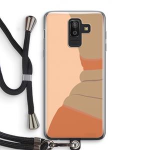 CaseCompany Bikini: Samsung Galaxy J8 (2018) Transparant Hoesje met koord