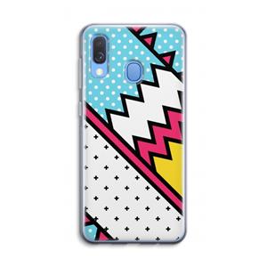 CaseCompany Pop Art #2: Samsung Galaxy A40 Transparant Hoesje