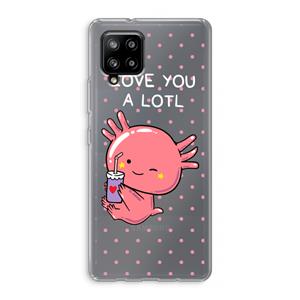 CaseCompany Love You A Lotl: Samsung Galaxy A42 5G Transparant Hoesje