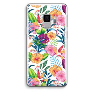 CaseCompany Tropisch 2: Samsung Galaxy S9 Transparant Hoesje
