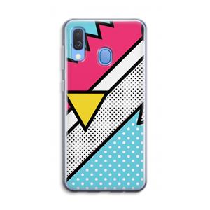 CaseCompany Pop Art #3: Samsung Galaxy A40 Transparant Hoesje