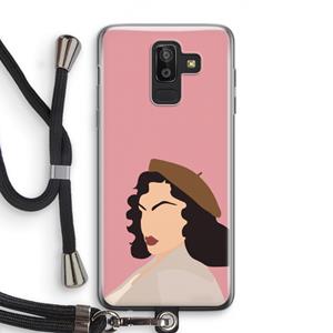 CaseCompany Confidence: Samsung Galaxy J8 (2018) Transparant Hoesje met koord