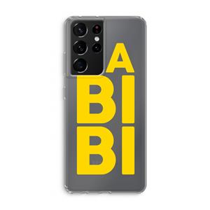 CaseCompany Habibi Majorelle : Samsung Galaxy S21 Ultra Transparant Hoesje