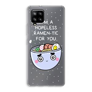 CaseCompany I'm A Hopeless Ramen-Tic For You: Samsung Galaxy A42 5G Transparant Hoesje