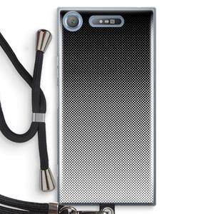 CaseCompany Musketon Halftone: Sony Xperia XZ1 Transparant Hoesje met koord