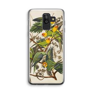 CaseCompany Carolinaparkiet: Samsung Galaxy J8 (2018) Transparant Hoesje