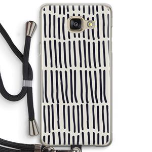 CaseCompany Moroccan stripes: Samsung Galaxy A5 (2016) Transparant Hoesje met koord