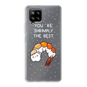 CaseCompany You're Shrimply The Best: Samsung Galaxy A42 5G Transparant Hoesje