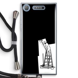 CaseCompany Musketon Painter: Sony Xperia XZ1 Transparant Hoesje met koord