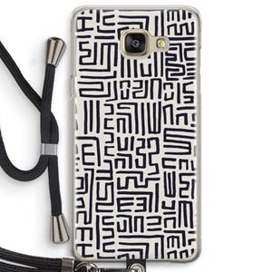 CaseCompany Moroccan Print: Samsung Galaxy A5 (2016) Transparant Hoesje met koord