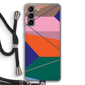 CaseCompany Gestalte 1: Samsung Galaxy S21 Transparant Hoesje met koord