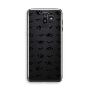 CaseCompany Eye pattern #2: Samsung Galaxy J8 (2018) Transparant Hoesje