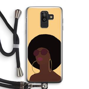 CaseCompany Golden hour: Samsung Galaxy J8 (2018) Transparant Hoesje met koord