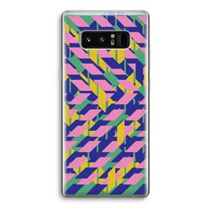 CaseCompany Skew Blush 1: Samsung Galaxy Note 8 Transparant Hoesje