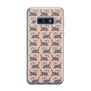 CaseCompany Zwarte poes: Samsung Galaxy S10e Transparant Hoesje