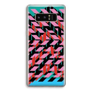 CaseCompany Skew Blush 2: Samsung Galaxy Note 8 Transparant Hoesje