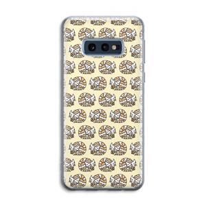 CaseCompany Slapende poes: Samsung Galaxy S10e Transparant Hoesje