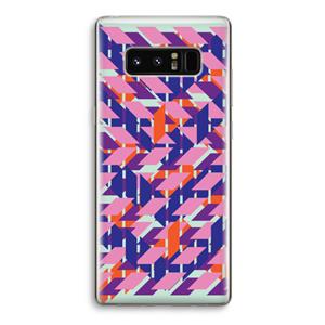 CaseCompany Skew Blush 3: Samsung Galaxy Note 8 Transparant Hoesje