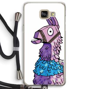 CaseCompany Lama: Samsung Galaxy A5 (2016) Transparant Hoesje met koord